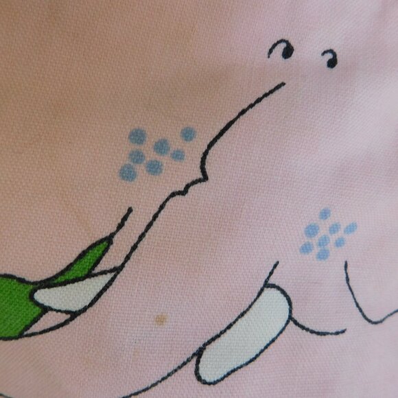 VTG Katashas Unusuals pink elephant novelty wrap skirt & rare matching book tote - Picture 13 of 16